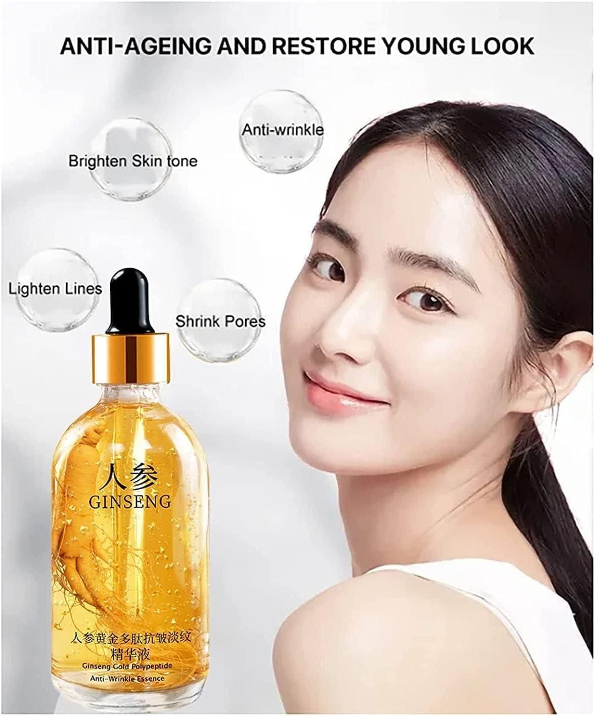 Ginseng Gold Polypeptide Anti-Ageing Serum For Youthful Skin